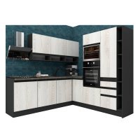 Bucatarie de colt FOLLOW 240-225 207 FRONT PAL  0164 / decor K010